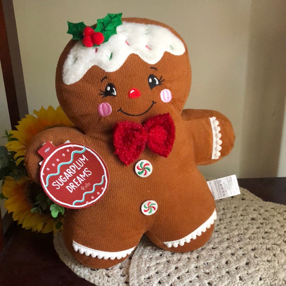 Adorable Weighted Gingerbread Man Home Decor